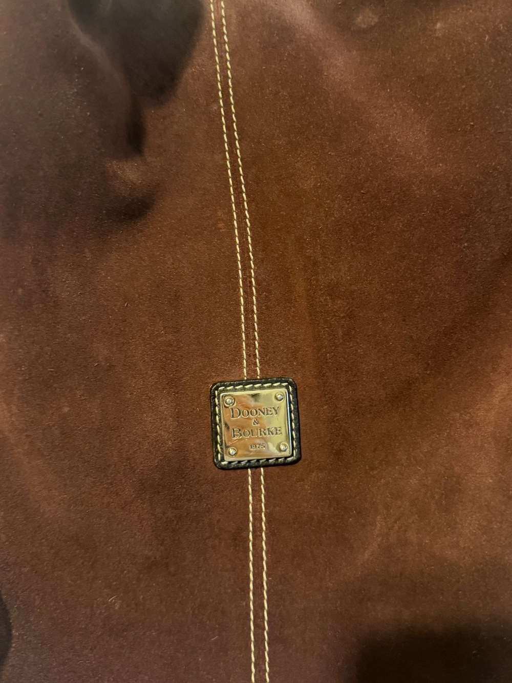“Vintage” Dooney & Bourke suede slouchy bag - Picture 2 of 5